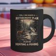 Retirement Plan On Hunting & Fishing Fisherman Hunter Dad Graphic Print Coffee Mug