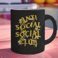 Retro Anti Social Club Bees Introvert Women Men Graphic Print Coffee Mug