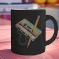 Retro Cassette And Pencil 80s 90s Nostalgia Music Lover Graphic Print Coffee Mug Retro Cassette And Pencil 80s 90s Nostalgia Music Lover Graphic Print Coffee Mug