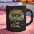 Retro Cat Daddy 80s 90s Style Sunglasses Graphic Print Coffee Mug