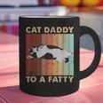 Retro Fat Chonk Dad Tee Cat Daddy To A Fatty Graphic Print Coffee Mug