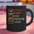 Retro Husband Father Hero Protector Legend Father Day Dad Graphic Print Coffee Mug Retro Husband Father Hero Protector Legend Father Day Dad Graphic Print Coffee Mug