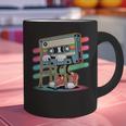 Retro Old Cassette Tape Cartoon With Walker Nostalgia Graphic Print Coffee Mug