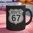 Retro Route 67 Highway Sign Vintage Road Nostalgia Graphic Print Coffee Mug