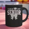 Retro Senior 2027 Girl Coquette Bow Class Of 2027 Graduation Graphic Print Coffee Mug