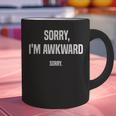 Retro Sorry I'm Awkward Sorry Introvert Awkward Graphic Print Coffee Mug Retro Sorry I'm Awkward Sorry Introvert Awkward Graphic Print Coffee Mug