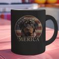 Rottie Dog Mom Dad 'Merica Rottweiler Graphic Print Coffee Mug
