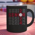 Senior Class Of 2024 Graduation 2024 Maroon Basketball Graphic Print Coffee Mug