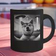 Shiba Inu Dog Dad Mom Graphic Selfie UFOs Weird Aliens Graphic Print Coffee Mug