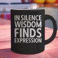 In Silence Wisdom Finds Expression Introvert Quote Graphic Print Coffee Mug In Silence Wisdom Finds Expression Introvert Quote Graphic Print Coffee Mug