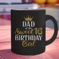 Sixteen Squad Bday Party Dad Of Sweet 16th Birthday Queen Graphic Print Coffee Mug