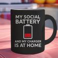 Social Battery Low Charger At Home Antisocial Introvert Graphic Print Coffee Mug Social Battery Low Charger At Home Antisocial Introvert Graphic Print Coffee Mug