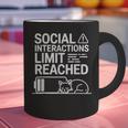 Social Interactions Limit Reached Introvert Tired Graphic Print Coffee Mug Social Interactions Limit Reached Introvert Tired Graphic Print Coffee Mug
