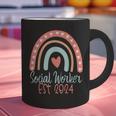 Social Worker Work MSW BSW Graduation 2024 Masters Degree Graphic Print Coffee Mug