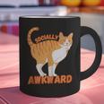SOCIALLY AWKWARD FUNNY CAT ANTISOCIAL INTROVERT WEIRD Graphic Print Coffee Mug SOCIALLY AWKWARD FUNNY CAT ANTISOCIAL INTROVERT WEIRD Graphic Print Coffee Mug