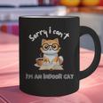 Sorry I Can't Indoor Cat Top For Introvert With Coffee Book For Men Women Kids Graphic Print Coffee Mug Sorry I Can't Indoor Cat Top For Introvert With Coffee Book For Men Women Kids Graphic Print Coffee Mug