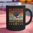 My Stepmom Mastered It Master's Degree Graduation Vintage Graphic Print Coffee Mug