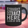 Straight Outta Here Class Of 2018 Senior Graduation Graphic Print Coffee Mug