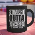 Straight Outta Homeschool Class 2025 Boys Kids Graduation Graphic Print Coffee Mug
