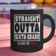 Straight Outta Sixth Grade Class Of 2024 Shirt Graduation Graphic Print Coffee Mug