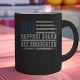 Support ALS Awareness Month USA American Flag Men Dad Graphic Print Coffee Mug