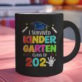I Survived Kindergarten Graduation 2025 Graduate Boys Girls Graphic Print Coffee Mug