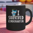 I Survived Kindergarten Graduation Kids Owl Grad Graphic Print Coffee Mug