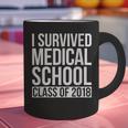 I Survived Medical School Class Of 2018 Graduation Shirt Graphic Print Coffee Mug