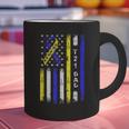 T21 Dad American Flag Down Syndrome Awareness Graphic Print Coffee Mug