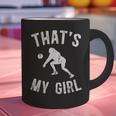 That's My Girl Volleyball Dad Of A Volleyball Player Father Graphic Print Coffee Mug