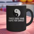 Thicc Dads Who Vape For Christ Father Day Graphic Print Coffee Mug