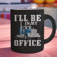 Truck Driver Art For Men Dad Women Trucking CDL Trucker Graphic Print Coffee Mug