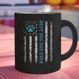 USA Flag Best Dog Dad Ever American Puppy Lover Paw Graphic Print Coffee Mug