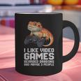 I Like Video Games Bearded Dragon Gamer Introvert Mood Graphic Print Coffee Mug I Like Video Games Bearded Dragon Gamer Introvert Mood Graphic Print Coffee Mug