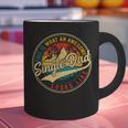 Vintage Awesome Single Dad Retro Fathers Day For Dad Grandpa Graphic Print Coffee Mug