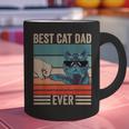 Vintage Best Cat Dad Ever Bump Fist Father's Day Cat Daddy Graphic Print Coffee Mug