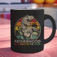 Vintage Fatherhood Is A Walk In The Park DadRex Dinosaur Graphic Print Coffee Mug Vintage Fatherhood Is A Walk In The Park DadRex Dinosaur Graphic Print Coffee Mug