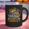 Vintage Father's Day Fishing Full Time Dad Part Time Hooker Graphic Print Coffee Mug Vintage Father's Day Fishing Full Time Dad Part Time Hooker Graphic Print Coffee Mug