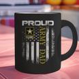 Vintage Proud Army Dad With American Flag Graphic Print Coffee Mug
