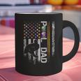 Vintage USA Flag Billiards Player Proud Pool Dad Graphic Print Coffee Mug