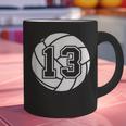 Volleyball Player 13 Volleyball Mom Dad Jersey Number 13 Graphic Print Coffee Mug