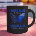 I Wear Blue In Memory For My Son Colon Cancer Awareness Graphic Print Coffee Mug