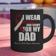 I Wear Burgundy Ivory For My Dad Oral Head Neck Cancer Graphic Print Coffee Mug