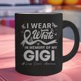 I Wear In Memory Of My Gigi Lung Cancer Graphic Print Coffee Mug