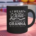 I Wear In Memory Of My Granna Lung Cancer Graphic Print Coffee Mug