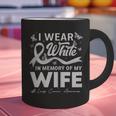 I Wear In Memory Of My Wife Lung Cancer Graphic Print Coffee Mug I Wear In Memory Of My Wife Lung Cancer Graphic Print Coffee Mug