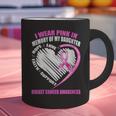I Wear Pink In Memory Of Daughter Breast Cancer Awareness Graphic Print Coffee Mug