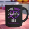 I Wear Purple In Memory For My Dad Dementia Awareness Graphic Print Coffee Mug
