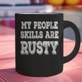 Women's My People Skills Are Rusty Introvert SPN Moments Graphic Print Coffee Mug