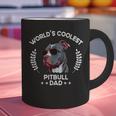 World's Coolest Dog Dad Papa Men Pitbull Graphic Print Coffee Mug